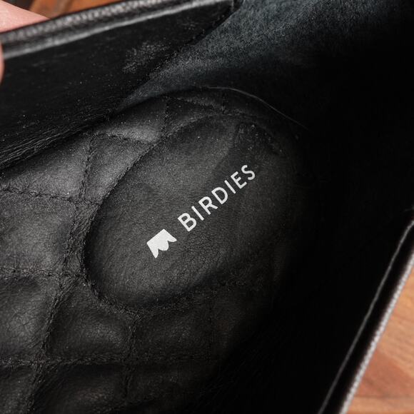 Birdies Loafers Womens Size 8.5 Black Starling Leather Slip On Flat Shoes Modern - Picture 12 of 13